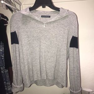 Brandy Melville Gray/Grey Quarter Zip